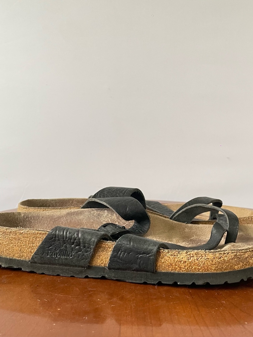 Papillio by Birkenstock Tabora strappy black sandals | US 10